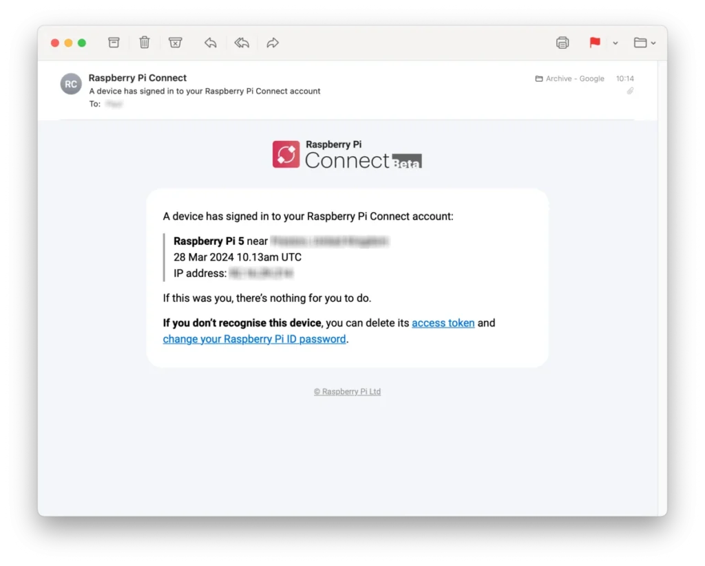 Raspberry pi connect